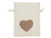 Bavlněný pytlík srdce 13x18 cm
