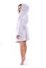 Krátký župan s kapucí Lilly extra one size světle šedý 33 20 9151