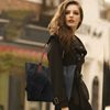 Velká černá shopper dámská taška s crossbody uvnitř