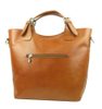 Velká kožená dámská shopper kabelka červená
