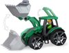 LENA TRUXX 2 auto traktor se lžící funkční set s figurkou plast v krabici