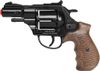 Dětská policejní kapslovka revolver Gold collection černý kovový 12 ran na kapsle