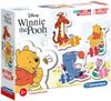 CLEMENTONI Moje první tvarované puzzle Medvídek Pú baby skládačka 4v1