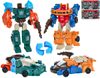 Auto závodní/robot Deformation Warrior transrobot set 2ks s doplňky 3 barvy