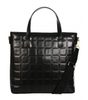 Větší moderní černá dámská kabelka S692 GROSSO
