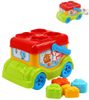 Autobus baby vkládačka autíčko + 4 dílky zvířátka v síťce