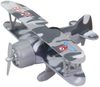 Letadlo bojové vrtulové kovový letoun dvouplošník 2 druhy 3 barvy