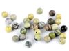 Minerálové korálky Žlutý tyrkys Ø6 mm 10 KUSŮ