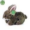 Plyšový králík hnědý ležící, 15 cm