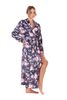 Dámský květinový župan TOYA modrá 21 26 0009