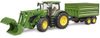 Bruder John Deere 7R 350 (čelní nakladač + přívěs) 03155