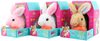 PLYŠ Králík zvířátko chodící set s mrkvičkou na baterie Zvuk 3 barvy
