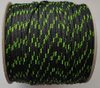 Šňůra oděvní černá-zelená PES 4 mm návin 100 metrů