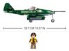 SLUBAN ARMY WWII Stíhací letoun ME 262 338 dílků + 1 figurka STAVEBNICE