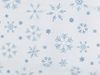 Tyl oděvní / dekorační vánoční vločky s glitry METRÁŽ