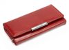 Červená dámská kožená peněženka v krabičce Cavaldi