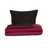 Saténové povlečení LUXURY COLLECTION vínové/černé