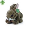 Plyšový králík hnědý ležící, 15 cm