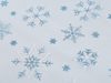 Tyl oděvní / dekorační vánoční vločky s glitry METRÁŽ