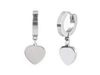 2 stříbrná srdce