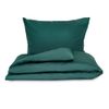 Saténové povlečení 140x200, 70x90cm tmavě zelené
