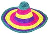 Klobouk slaměný barevný dospělý