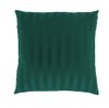 Povlak na polštář saténový s proužkem TMAVĚ ZELENÝ