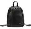 Kožený černý dámský módní batůžek MiaMore