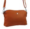 Hnědá crossbody dámská kabelka se třemi oddíly 5414-BB