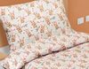 Povlečení bavlněné Junior Šedá,Hnědá,Růžová 90/011 140x200, 70x90 cm