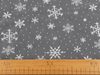 Tyl oděvní / dekorační vánoční vločky METRÁŽ