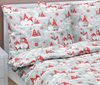 Povlečení dětské - Vánoce Šedá,Červená 90/CH07 140x200, 70x90 cm
