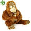Plyšový orangutan s mládětem 25 cm