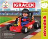 EFKO IGRÁČEK Závodník povolání set figurka kloubová + červená motokára