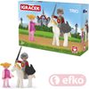 IGRÁČEK TRIO Princezna, rytíř a bílý kůň set v krabičce