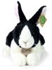 PLYŠ Králík bíločerný 25cm Eco-Friendly *PLYŠOVÉ HRAČKY*