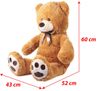 Plyšový medvěd 100 cm hnědý