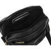 GROSSO Kožená pánská crossbody taška 18,5x22x8 cm černá