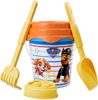 Pískový set kyblík s formičkou a nástroji Tlapková Patrola sada na písek 5ks