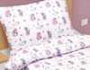 Povlečení bavlněné Junior Růžová,Šedá 90/032 140x200, 70x90 cm