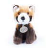 Plyšová panda červená sedící 18 cm