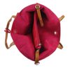 Velká růžová shopper dámská taška s crossbody uvnitř