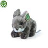 Plyšový králík šedý ležící, 15 cm