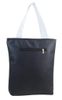 Velká modrá měkká shopper dámská kabelka s látkovými uchy S211