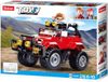 SLUBAN Town Auto červené SUV džíp 135 dílků + 1 figurka