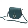 GREGORIO Kožená dámská crossbody kabelka petrolejová modrá