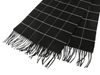 Pánská šála s třásněmi káro 30x175 cm