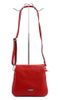 MiaMore Kožená crossbody dámská kabelka se třemi oddíly camel hnědá