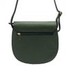 GREGORIO Kožená dámská crossbody kabelka tmavě zelená
