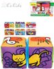 K´S KIDS Baby soft kostky textilní 2ks zvířátka počítání na baterie Zvuk